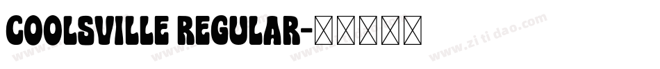 Coolsville Regular字体转换
